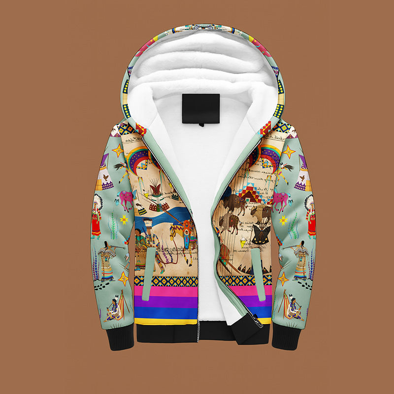 Path to Treaty Sage Sherpa Hoodie