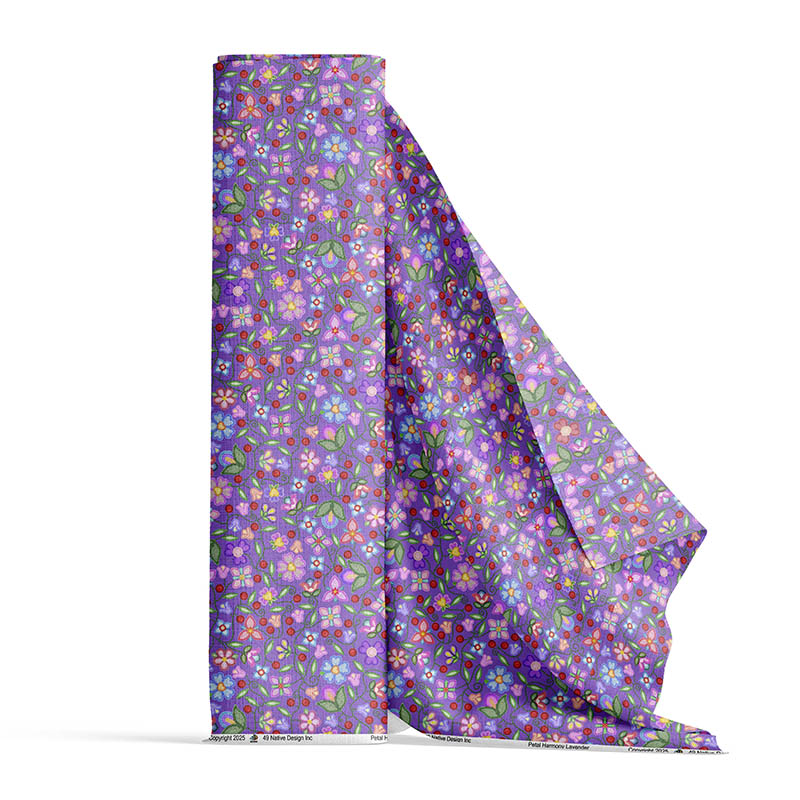Petal Harmony Lavender 42 Inch Cotton Poplin Pre Order