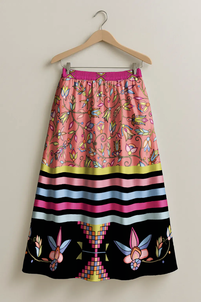 River of Petals Dark Skirt