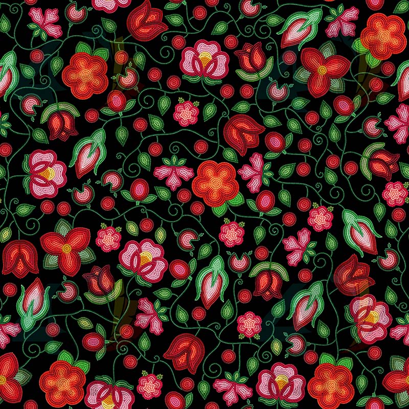 Rose Reverie Black Satin Fabric By the Yard Pre Order