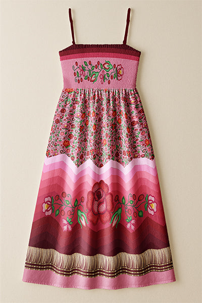 Rose Reverie Pink 3 Smock Top Dress