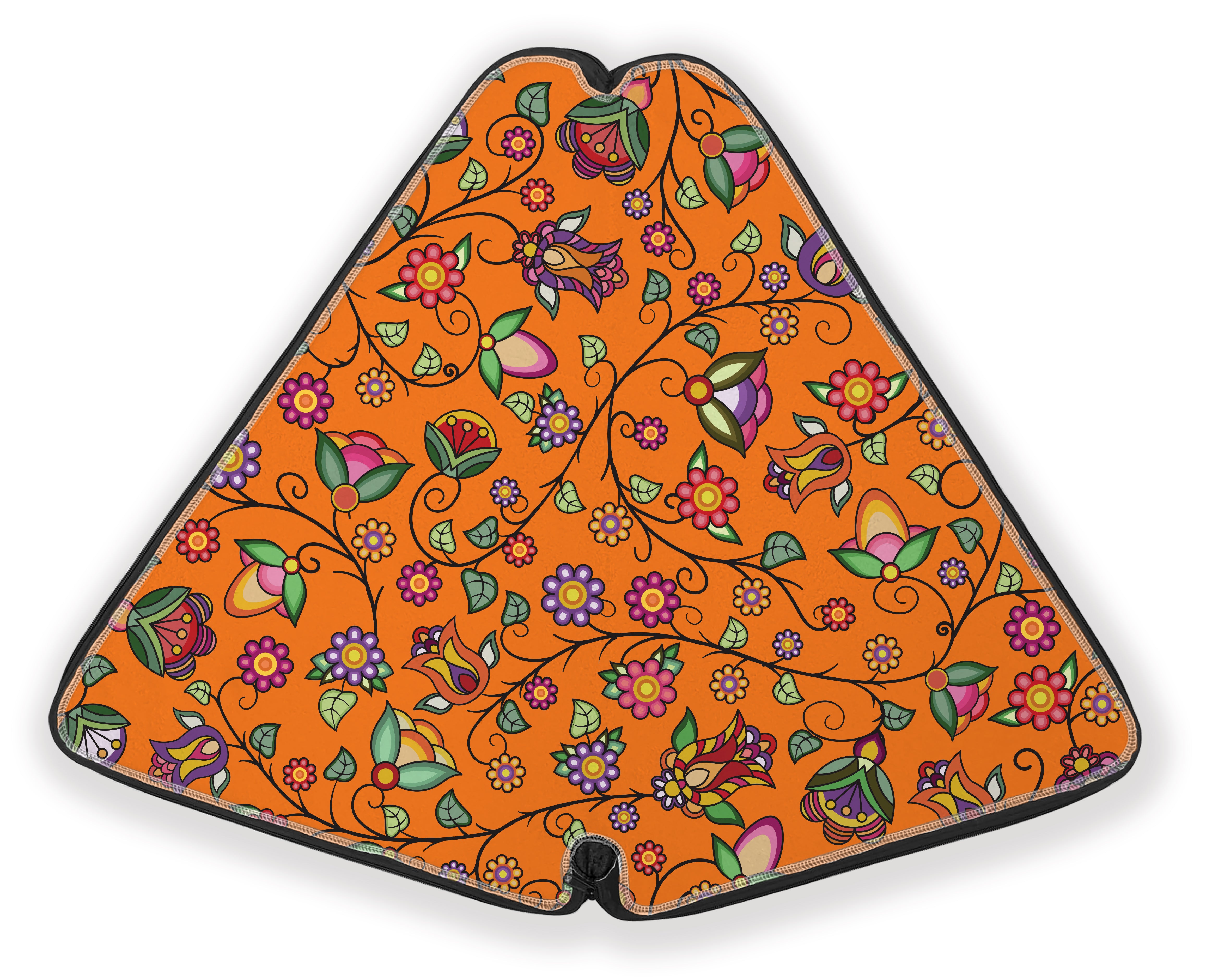 27 Inch Fan Case - Heartbeat Petals ECM Orange