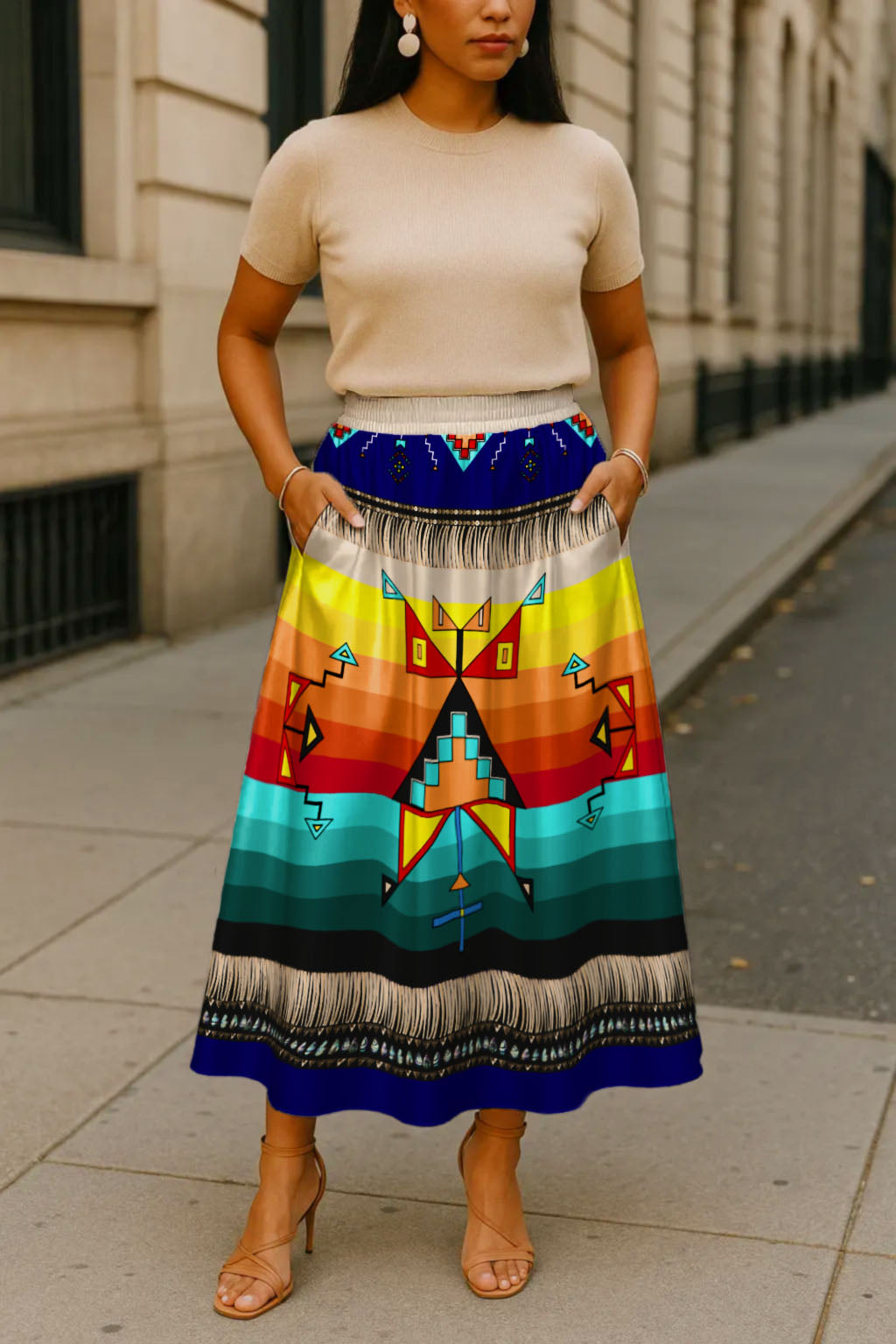 Sentinel of the Plains Navy 3 Skirt