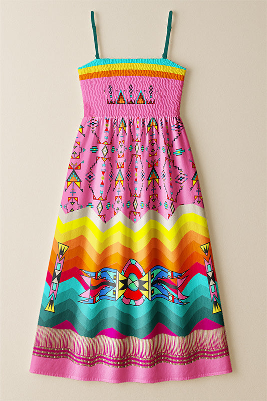 Sentinel of the Plains Pink 1 Smock Top Dress