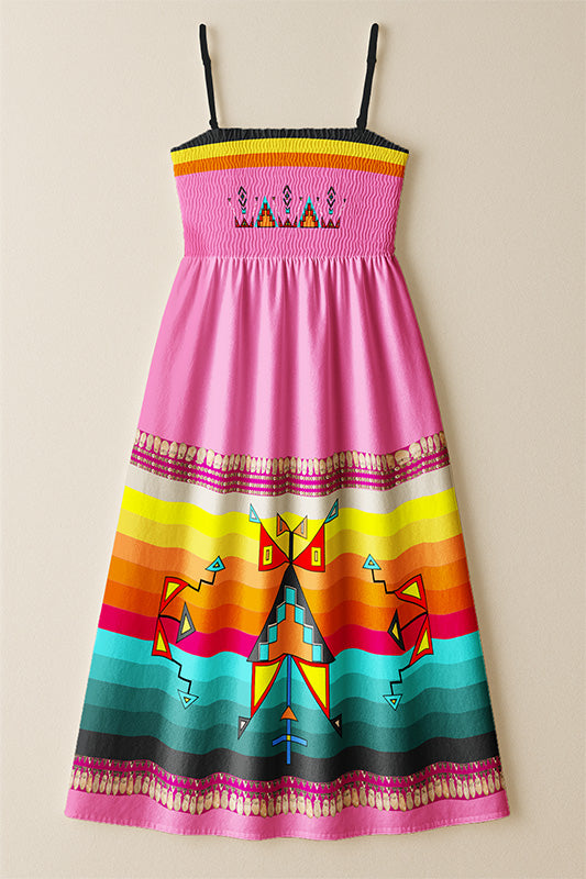 Sentinel of the Plains Pink 3 Smock Top Dress