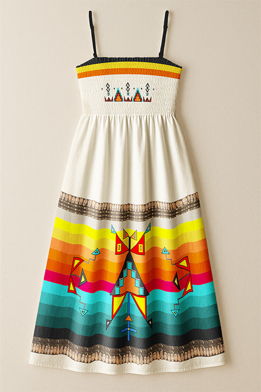 Sentinel of the Plains White 3 Smock Top Dress