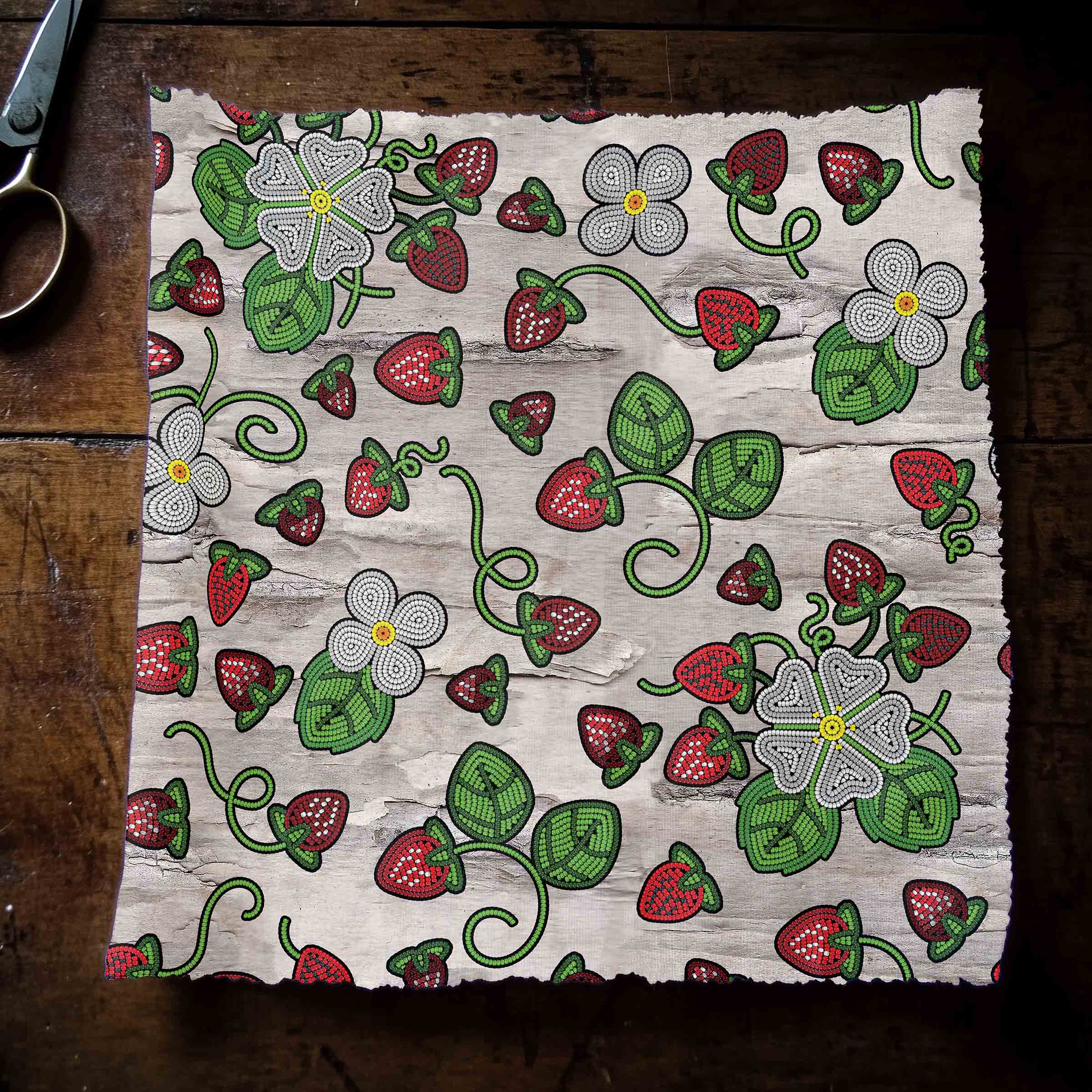 Strawberry Dreams Bright Birch 56 Inch Cotton Poplin Pre Order