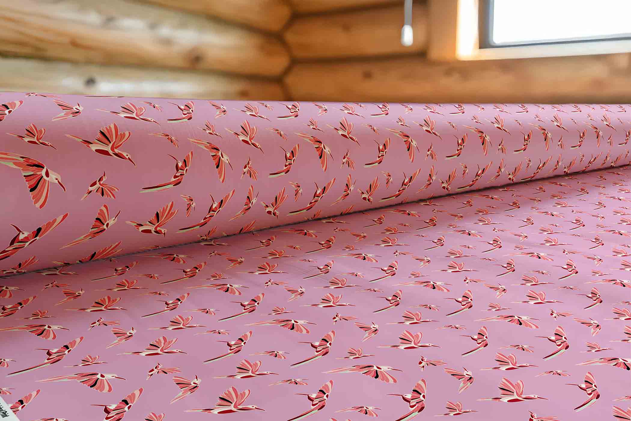 Strawberry Pink Satin Fabric By the Yard Pre Order