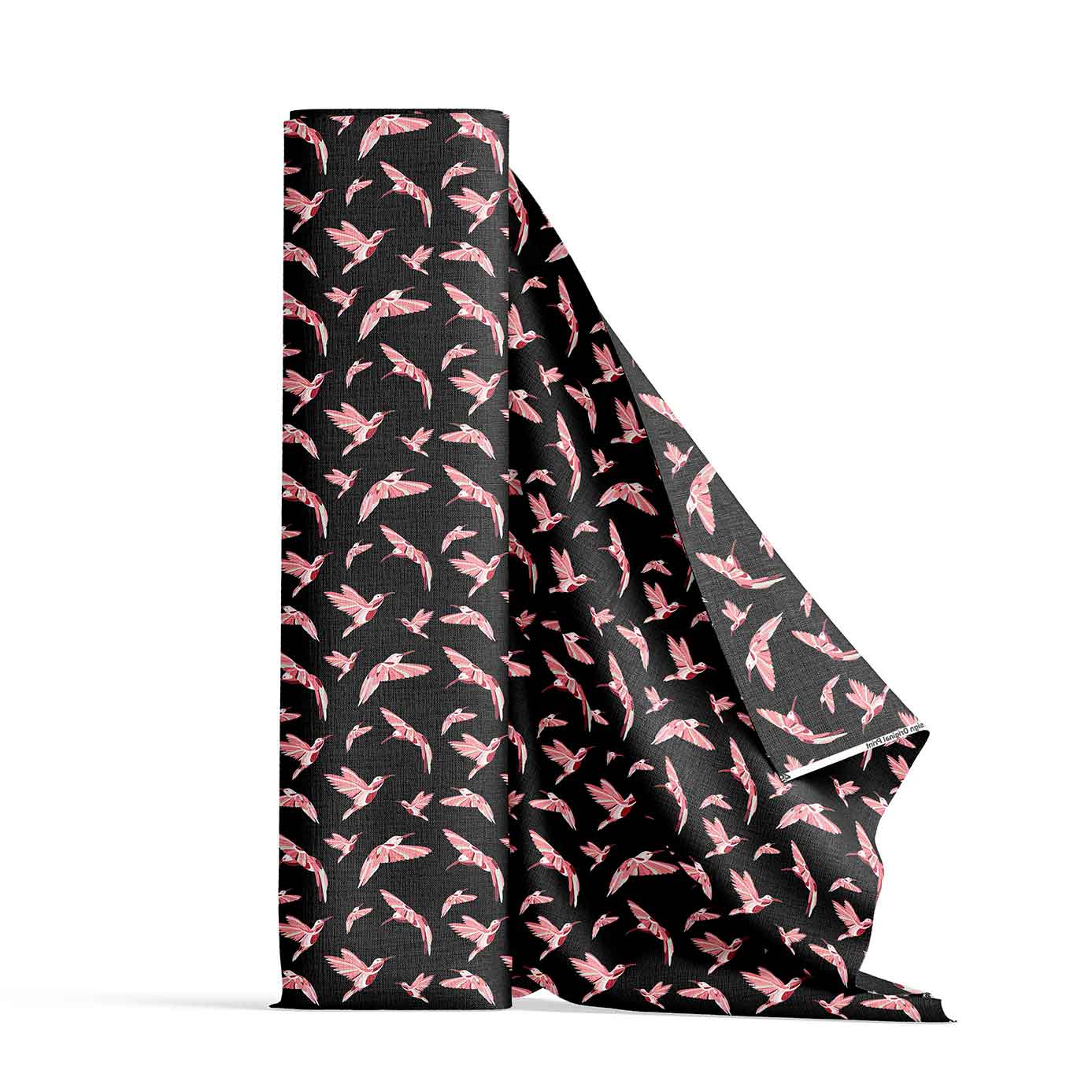 Strawberry Black Satin Fabric By the Yard Pre Order