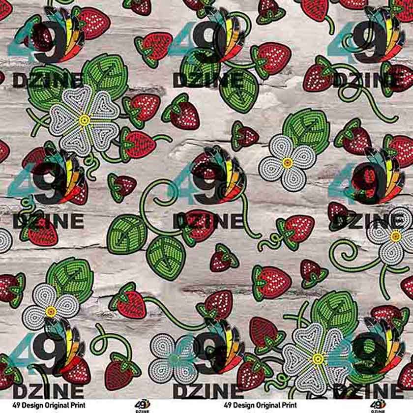 Strawberry Dreams Bright Birch 56 Inch Cotton Poplin Pre Order