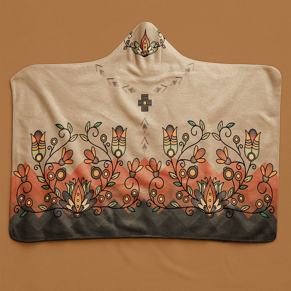 Roots and Rising Earthy Women's Hooded Blanket