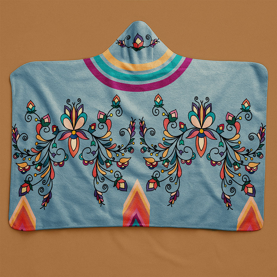 Guardian Petals Pastel Women's Hooded Blanket