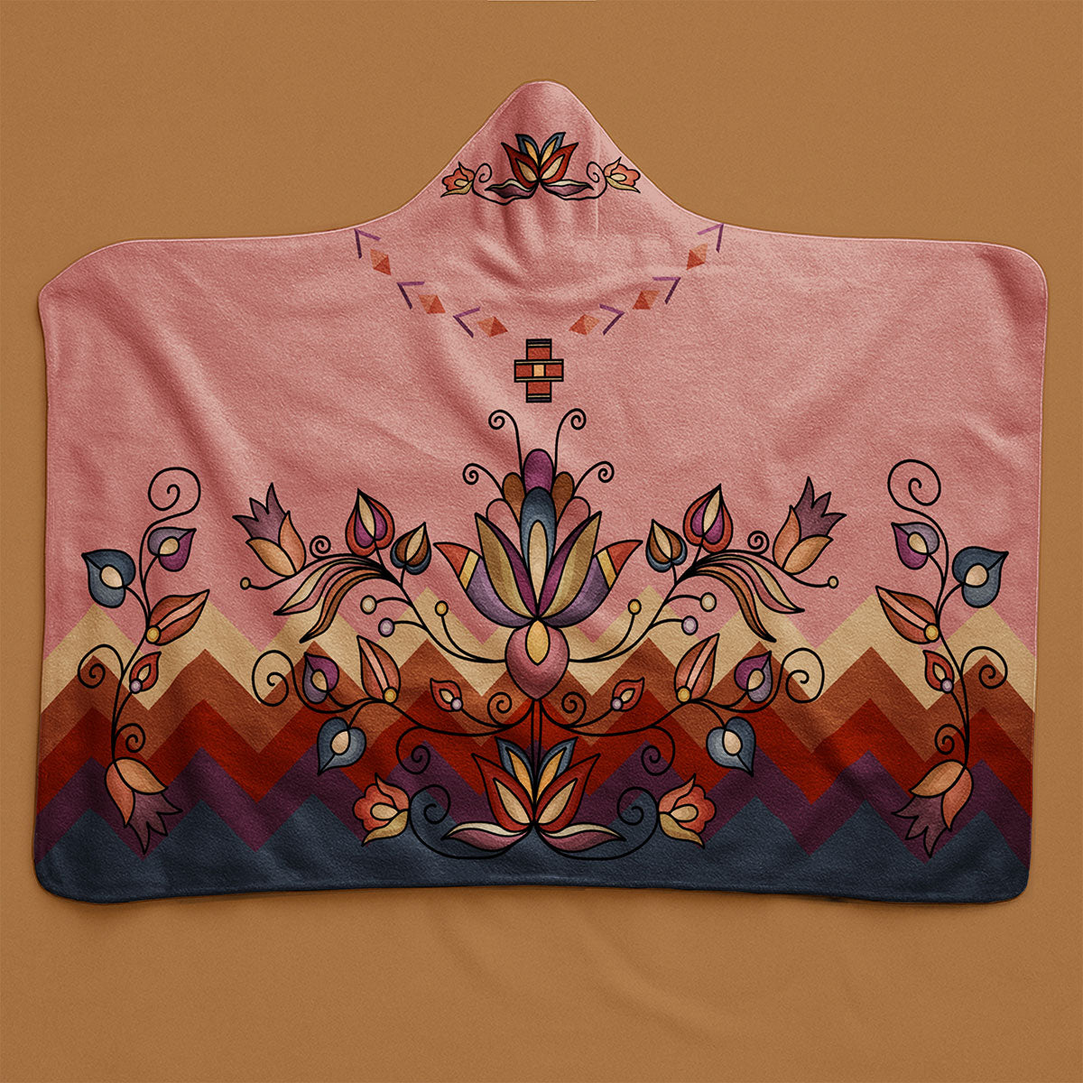 Ember Blossom Women's Hooded Blanket