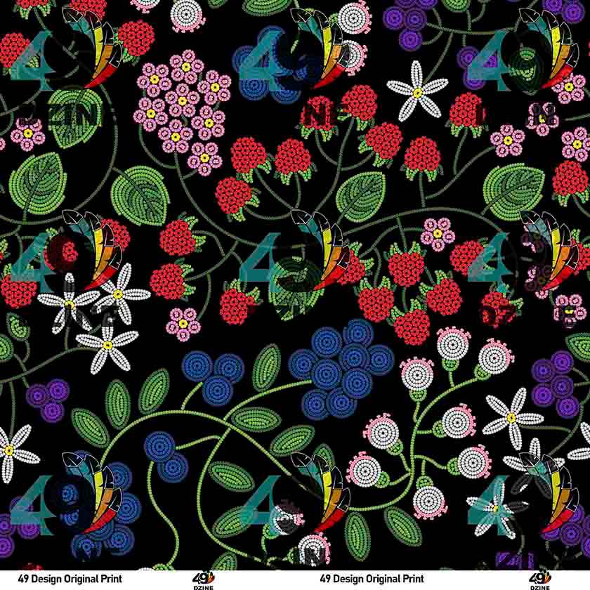 Takwakin Harvest Midnight Satin Fabric By the Yard Pre Order