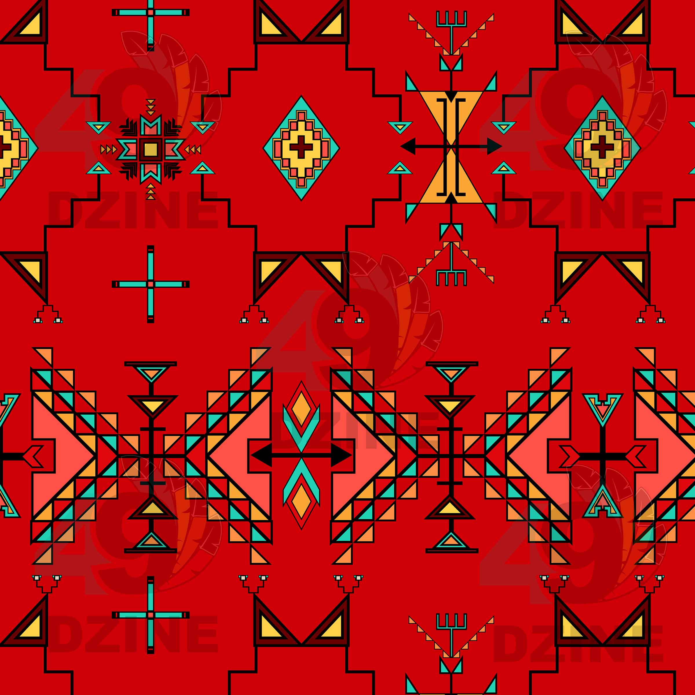 Thunder Flight Red Satin Fabric By the Yard Pre Order