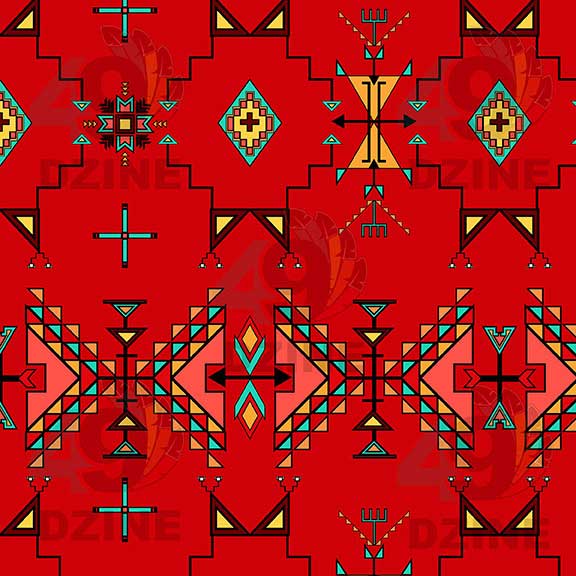 Thunder Flight Red Satin Fabric By the Yard Pre Order