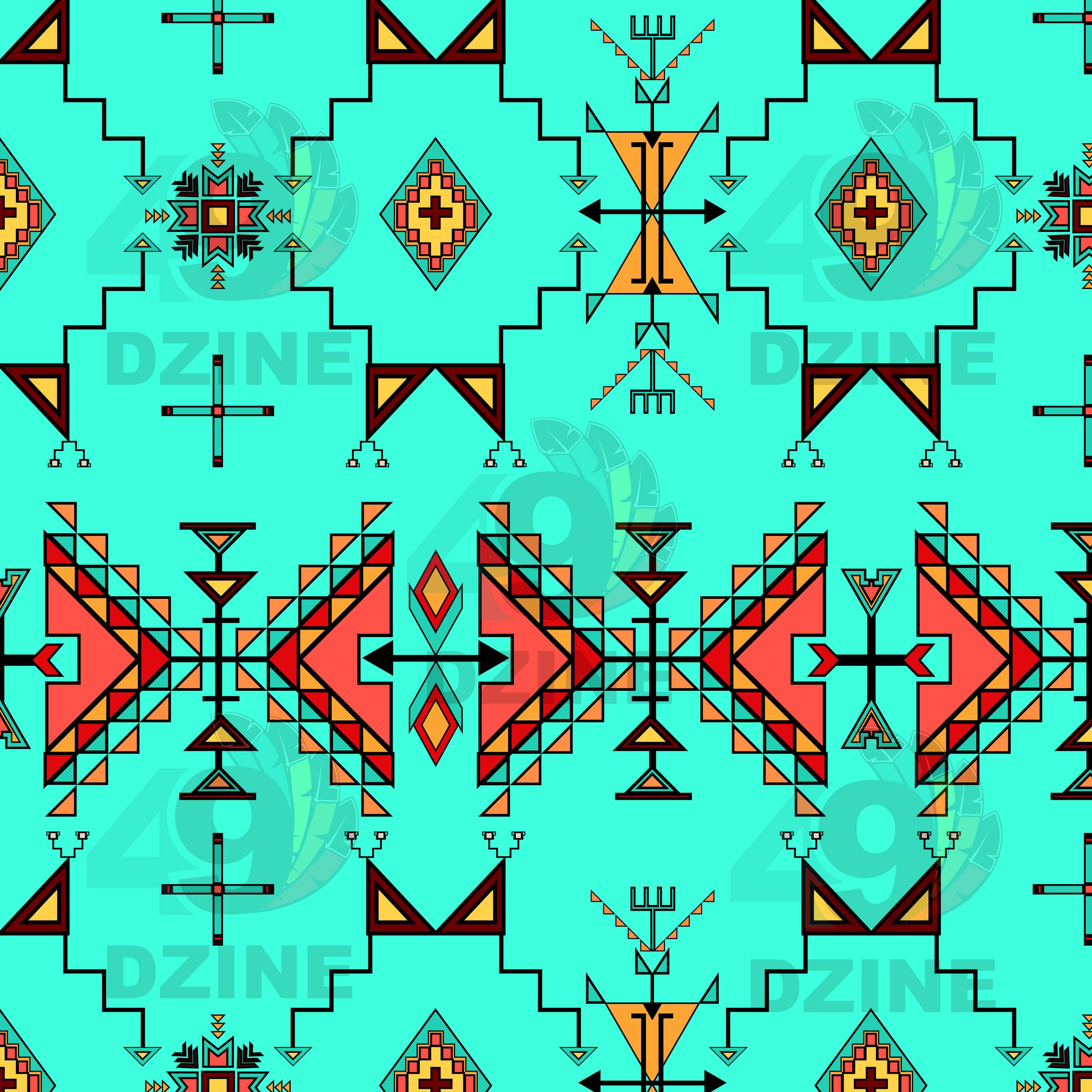 Thunder Flight Turquoise 42 Inch Cotton Poplin Pre Order