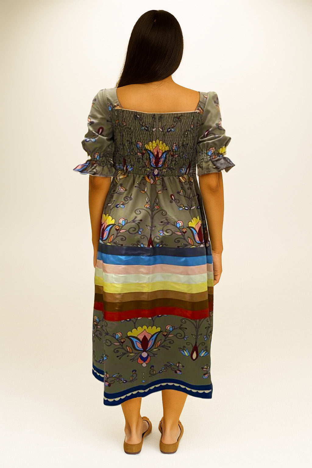 Thunder Mesa Peasant Maxi Dress PREORDER