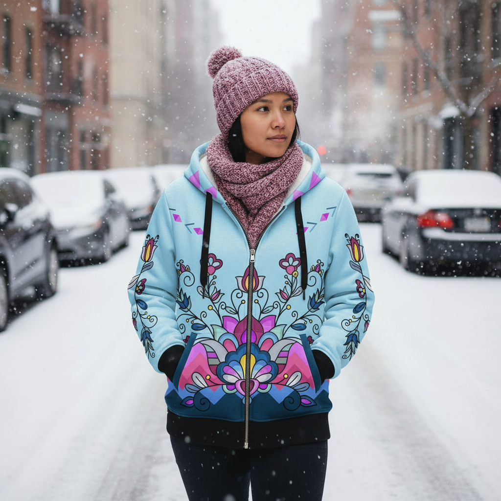 Autumn Bundle Blessing Women's Sherpa Hoodie