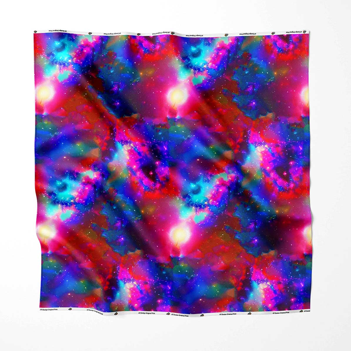 Cosmic Lights Satin Fabric By the Yard Pre Order