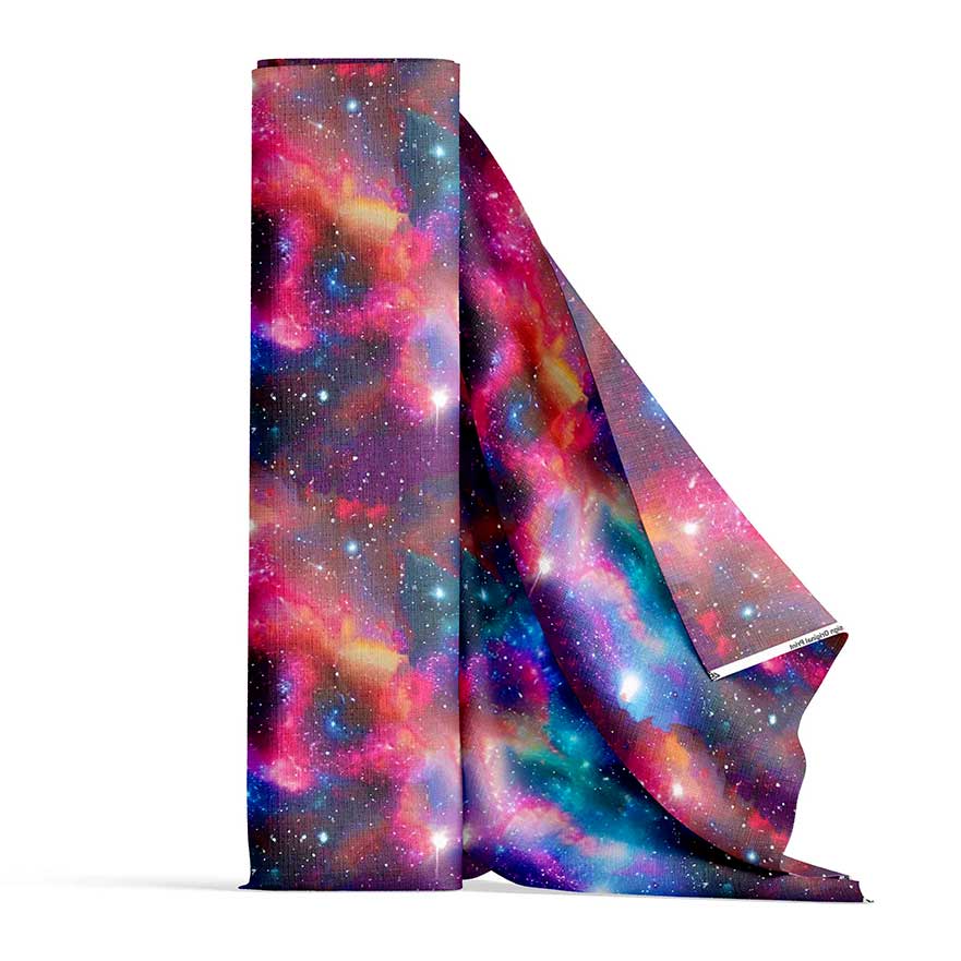 Cosmic Spring Satin Fabric By the Yard Pre Order