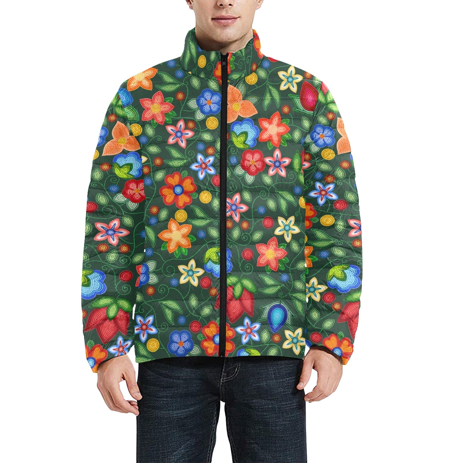 Morning Harmony Forest Men's Padded Jacket