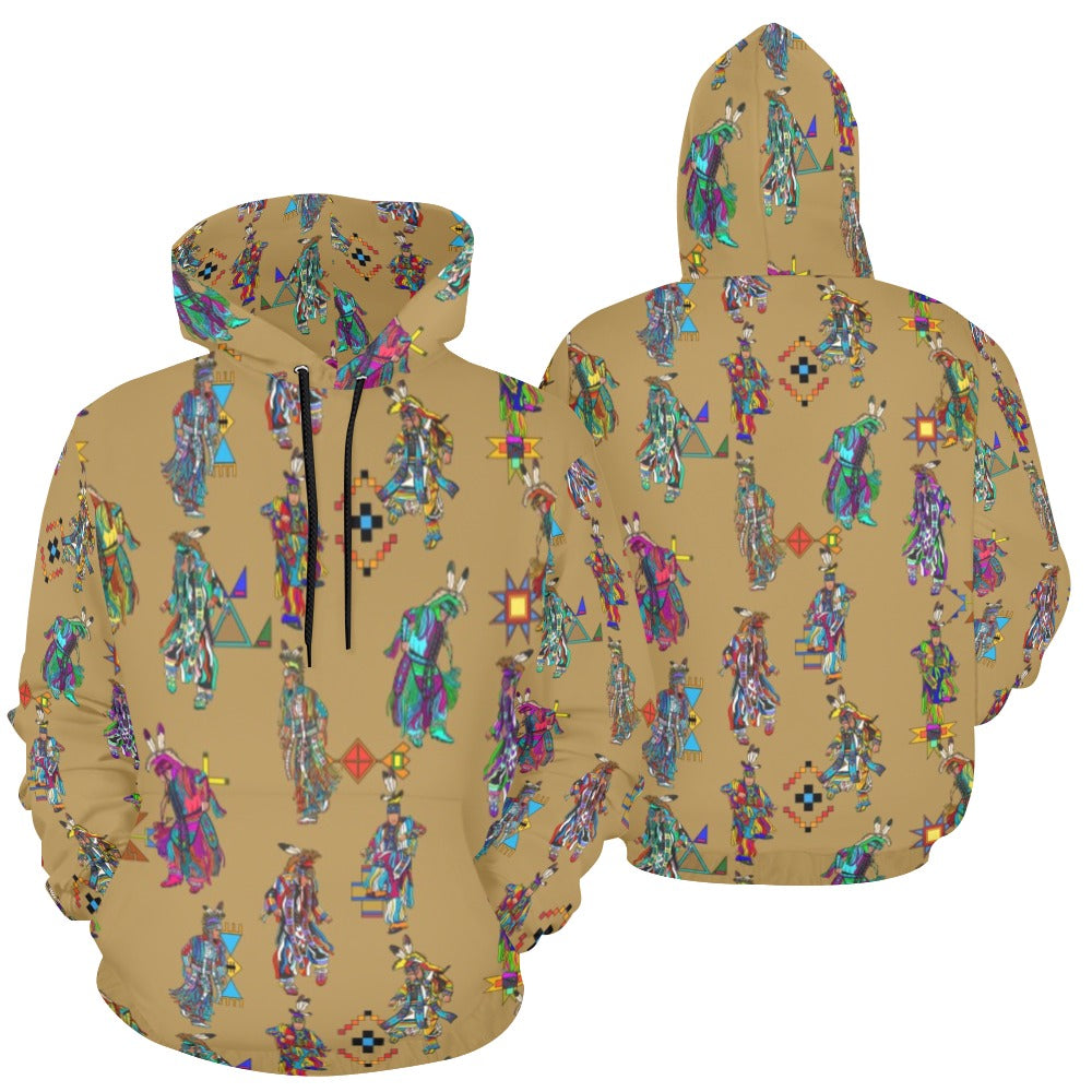 Men's Grass Dancers Earth Hoodie for Men (USA Size)