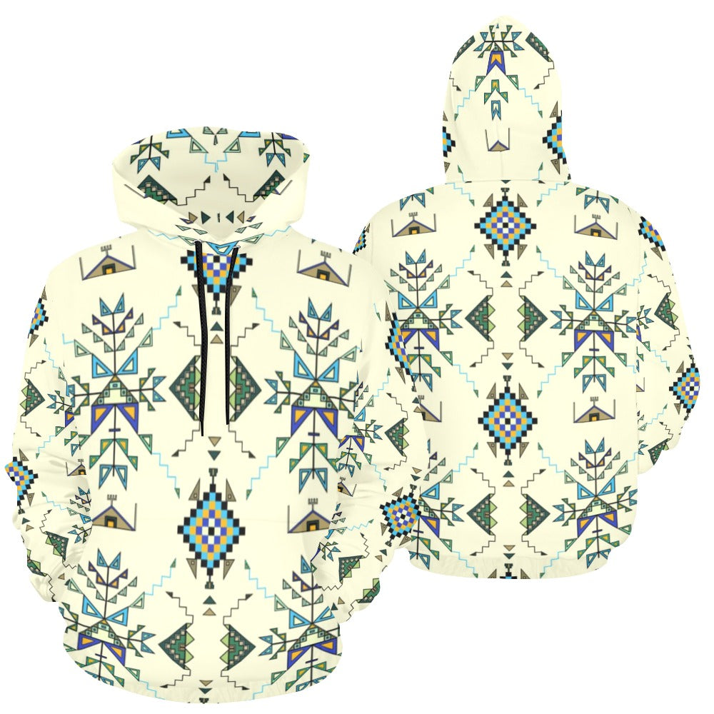 Bear Shield Cream Hoodie for Women (USA Size)