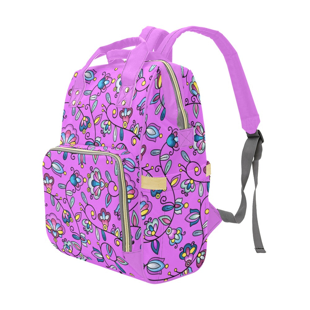 Autumn Bundle Blessing Purple Multi-Function Diaper Backpack/Diaper Bag
