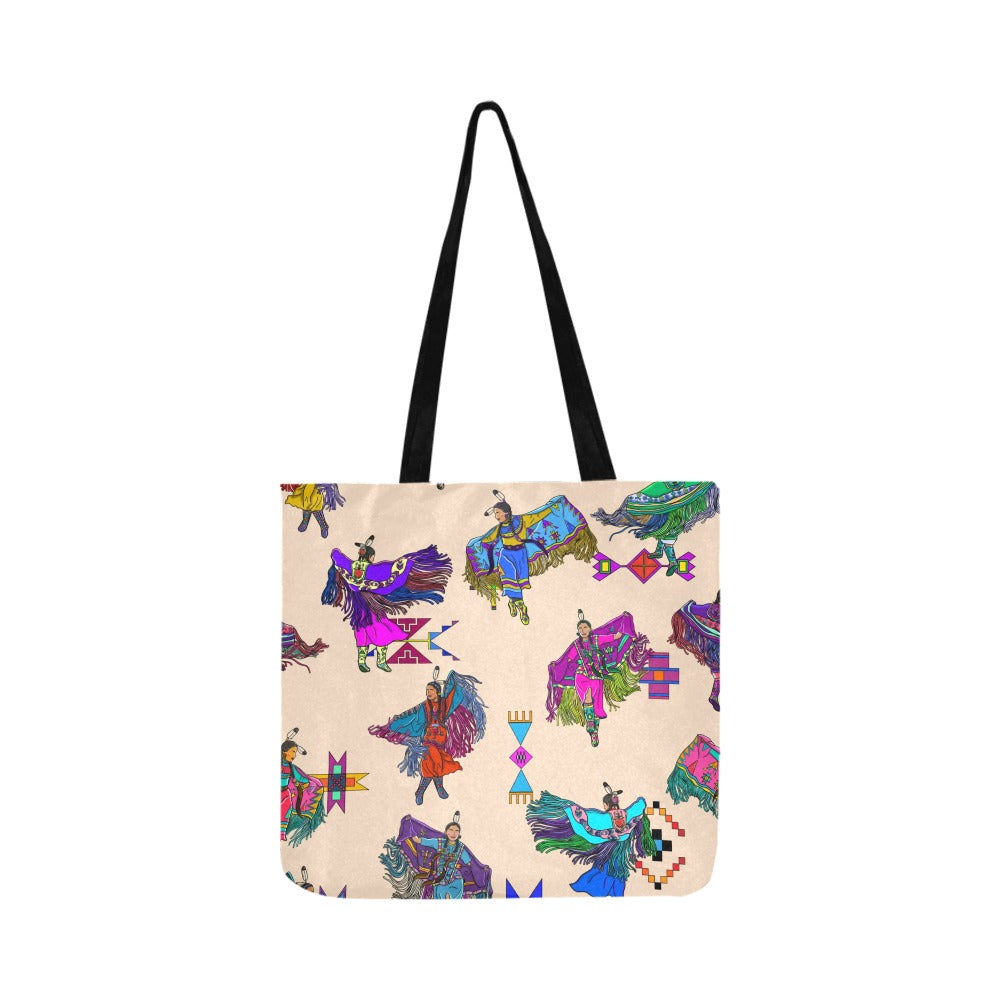 Women's Fancy Dancers Muslin Reusable Shopping Bag (Two sides)
