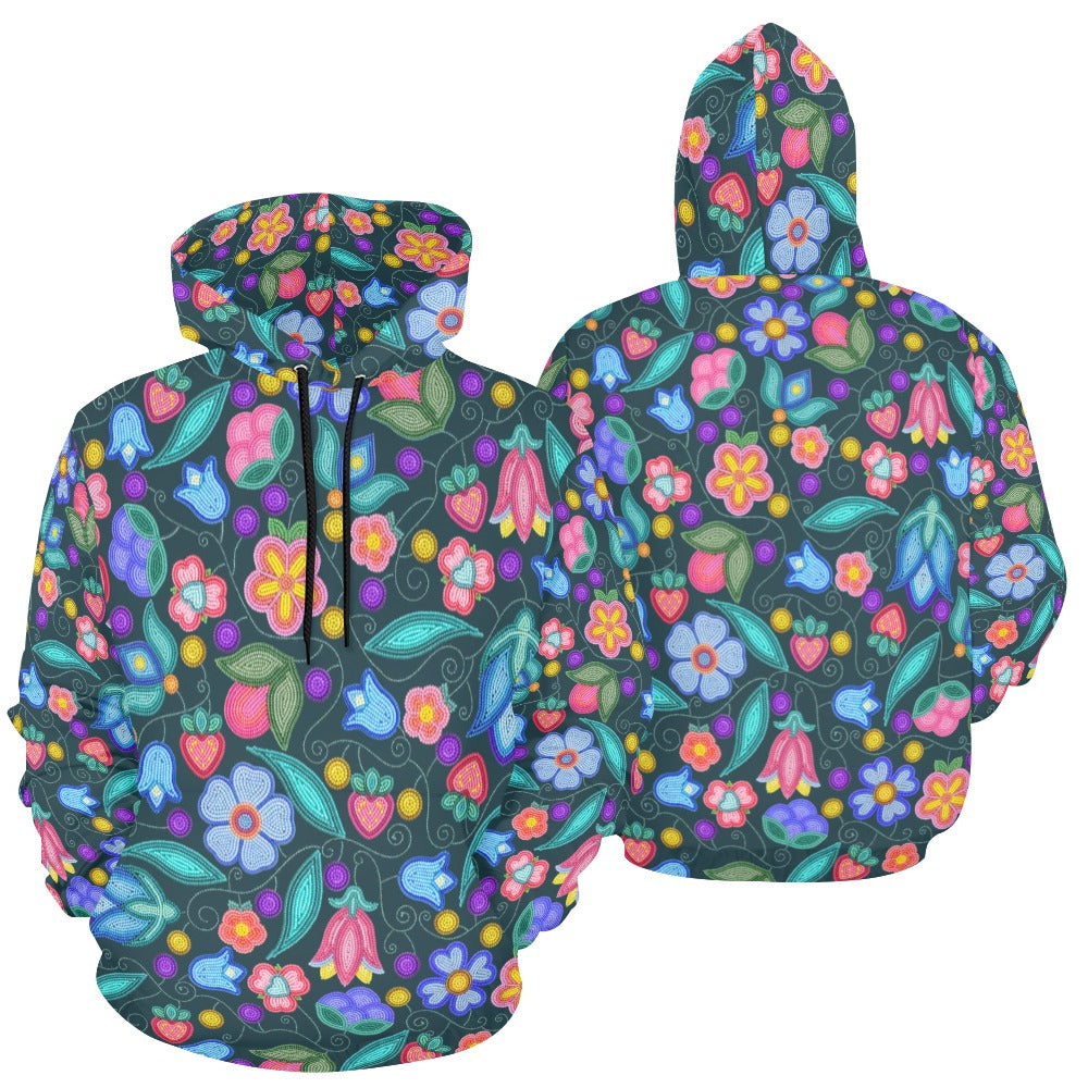 Sweet Offering Dark Teal Hoodie for Men (USA Size)