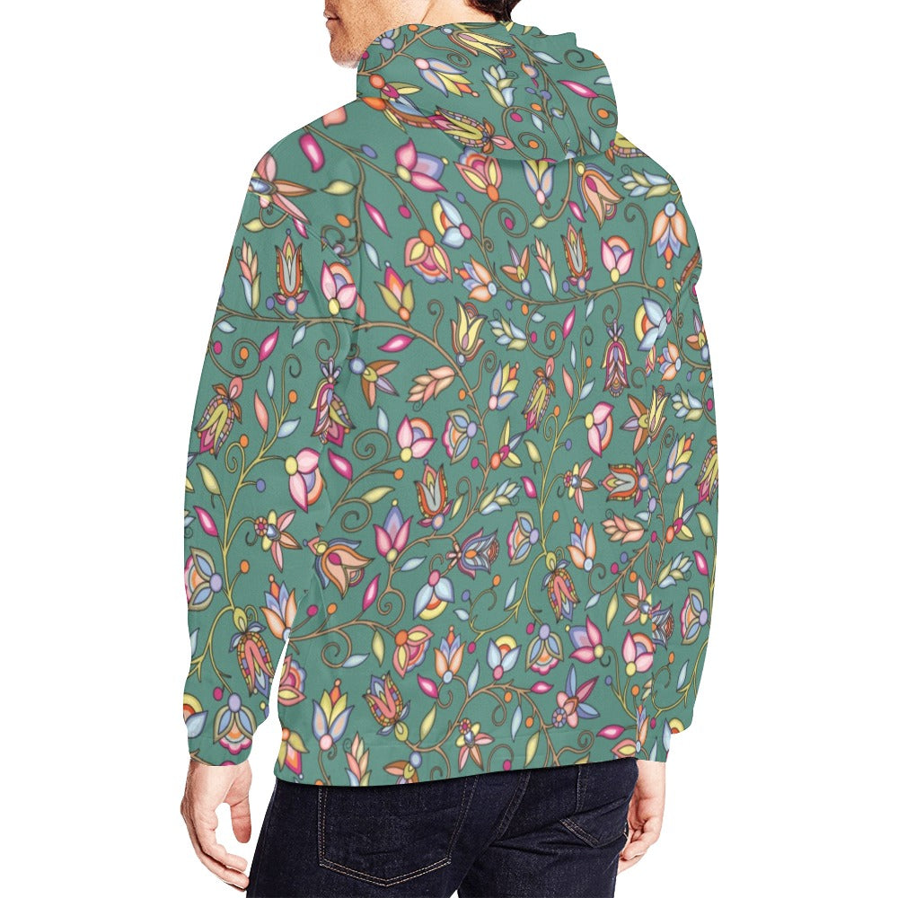 Buffalo Bloom Pond Reflection Hoodie for Men (USA Size)