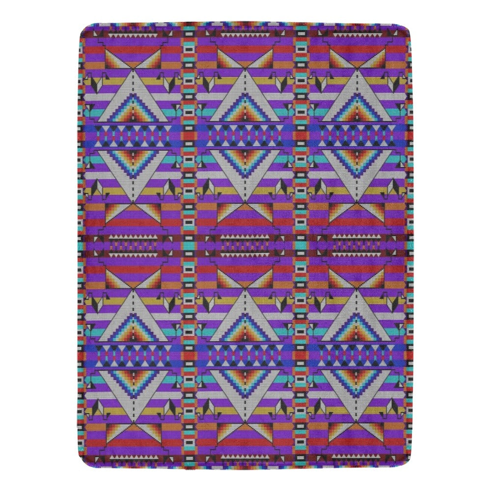 Medicine Blessing Purple Ultra-Soft Micro Fleece Blanket 60"x80"