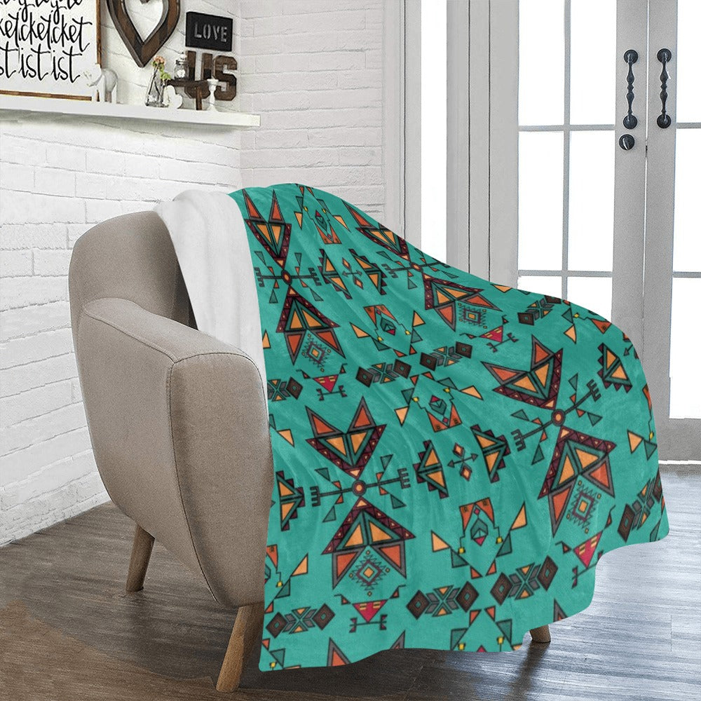 Arrow dawn Turquoise Ultra-Soft Micro Fleece Blanket 50"x60"