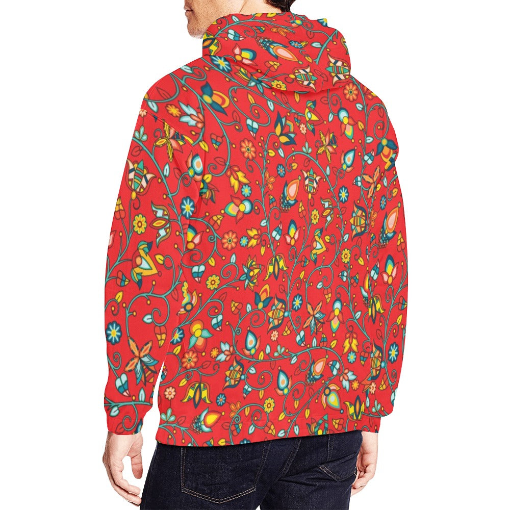 Thorny Path Red Hoodie for Men (USA Size)