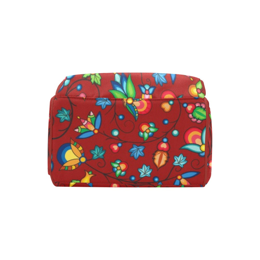 Prairie Plains Spirit Red Multi-Function Diaper Backpack/Diaper Bag