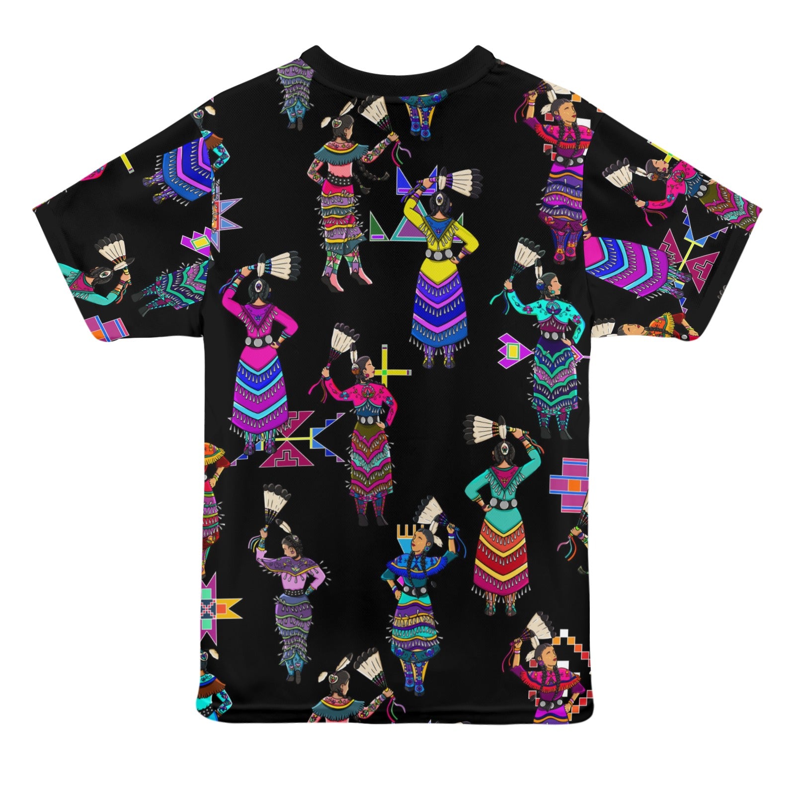 Women's Jingle Dancers Black T-shirt for Women
