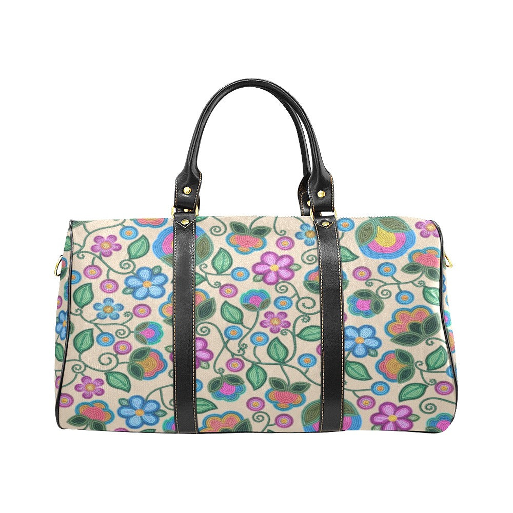 Turquoise Sunbeam Cream Waterproof Travel Bag/Small