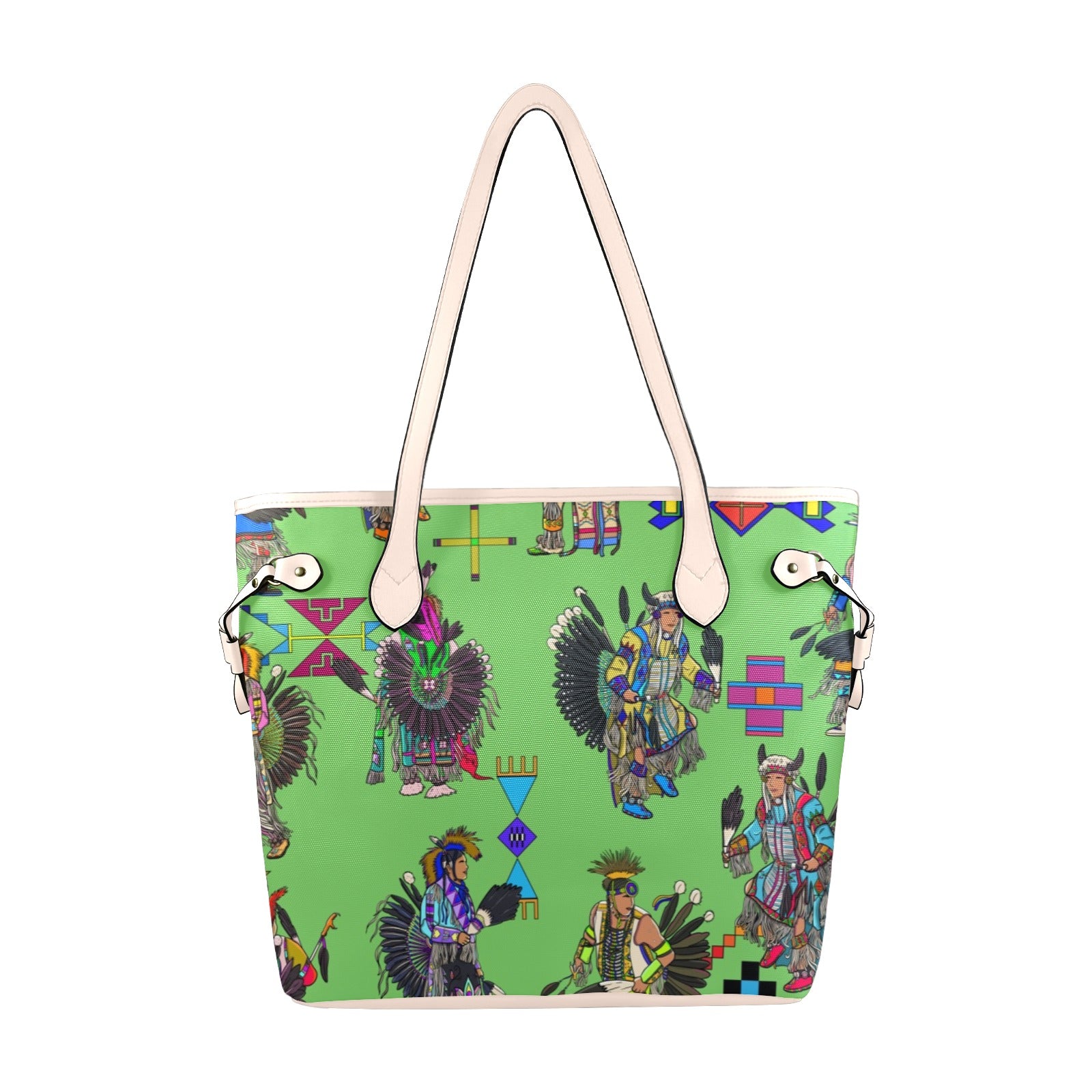 Men's Tradish Dancers Grass Clover Canvas Tote Bag