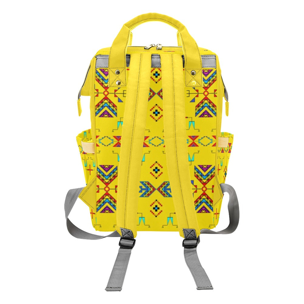 Rainy Chief Rainbow Yellow Multi-Function Diaper Backpack/Diaper Bag