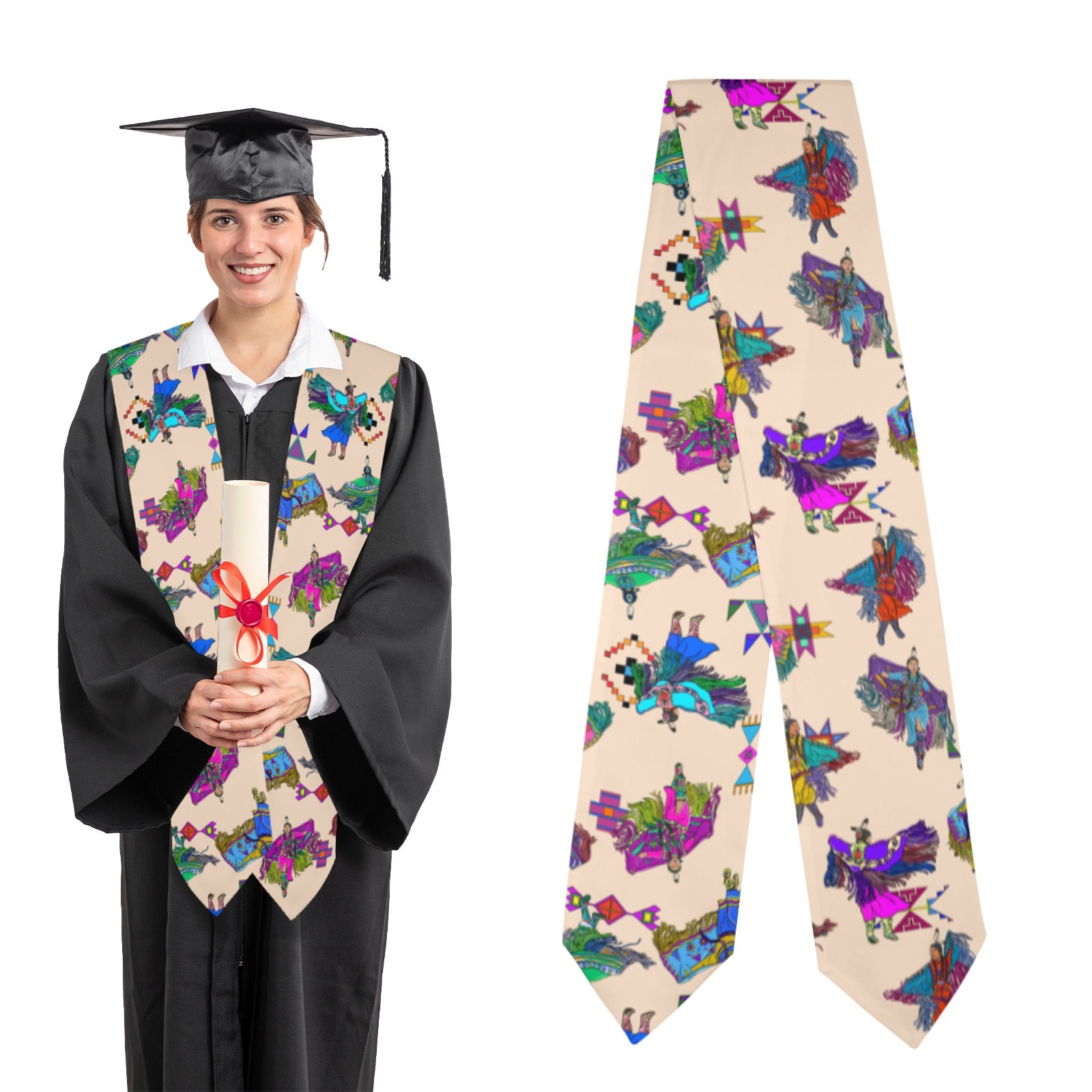 Women's Fancy Dancers Muslin Graduation Stole