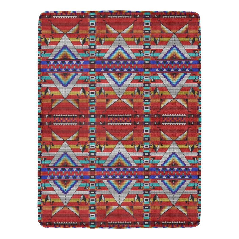 Medicine Blessing Red Ultra-Soft Micro Fleece Blanket 60"x80"