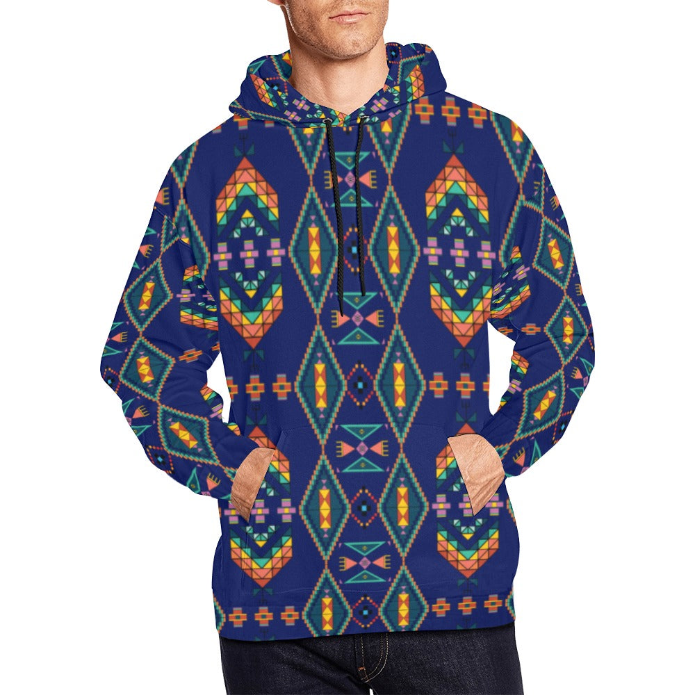 Travois Tipi Blue Hoodie for Men (USA Size)