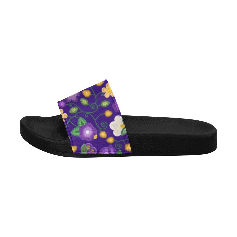 Midnight Moss Bloom Aubergine Women's Slide Sandals