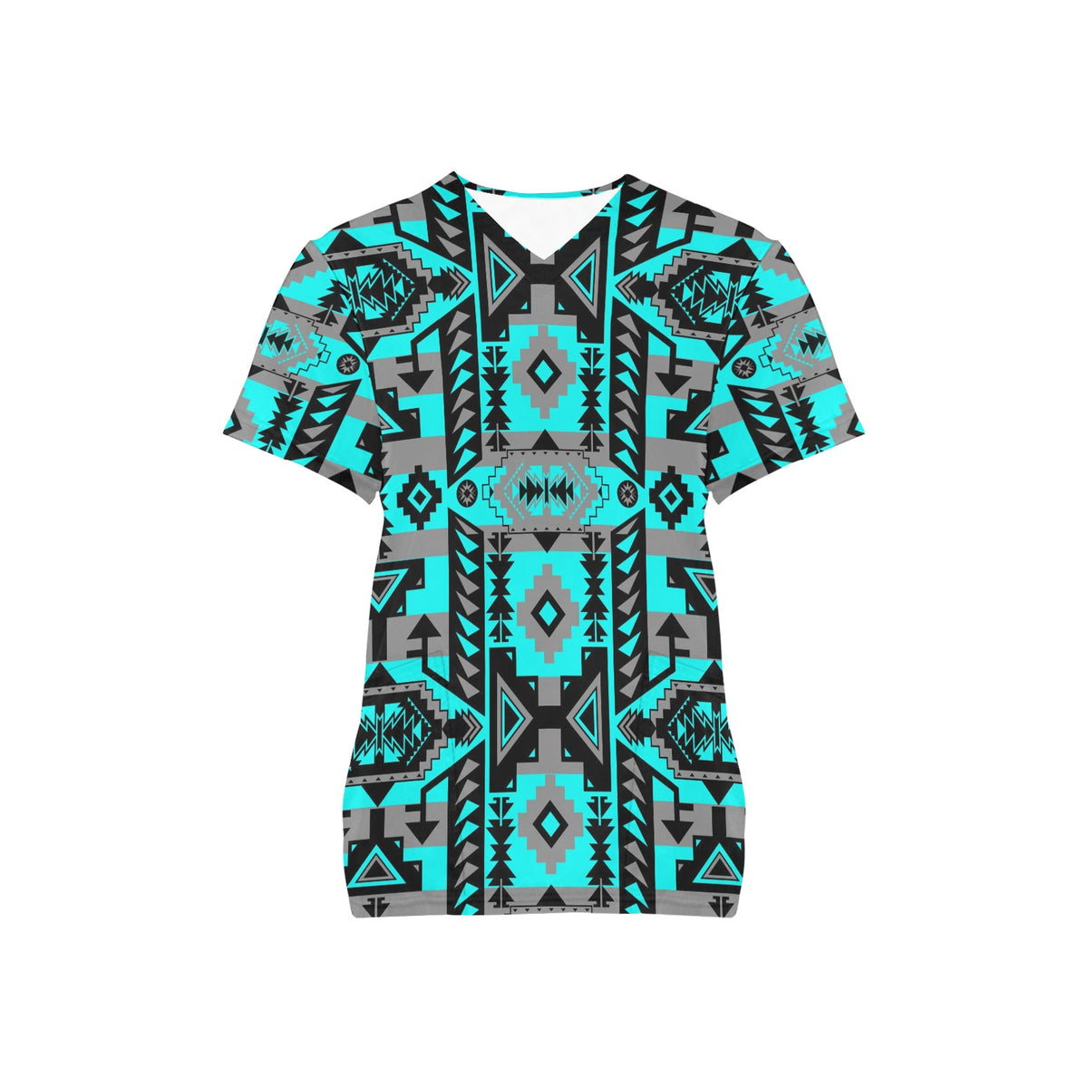 Chiefs Mountain Sky Scrub Top
