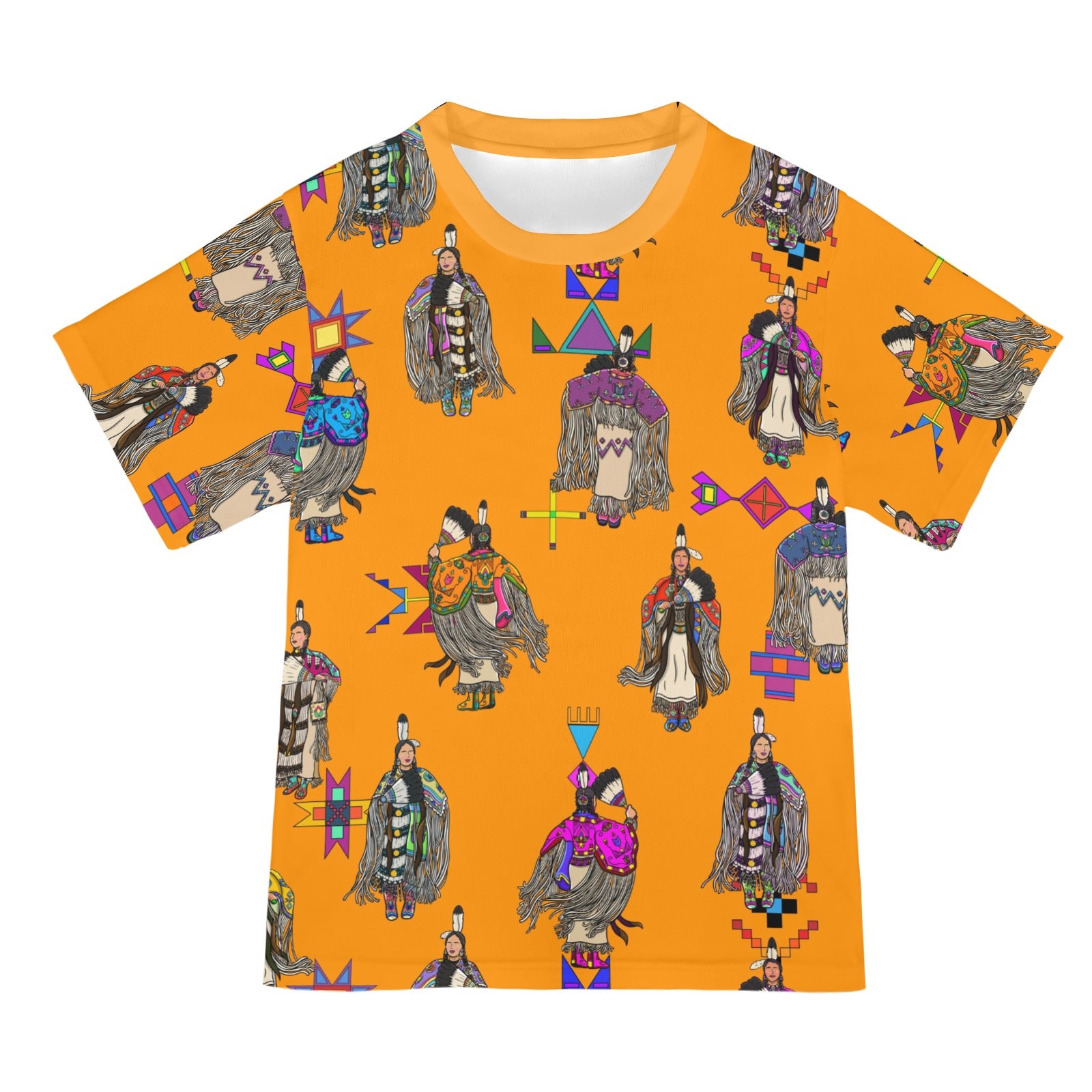 Women's Tradish Dancers Orange New All Over Print T-shirt for Women (Model T45)