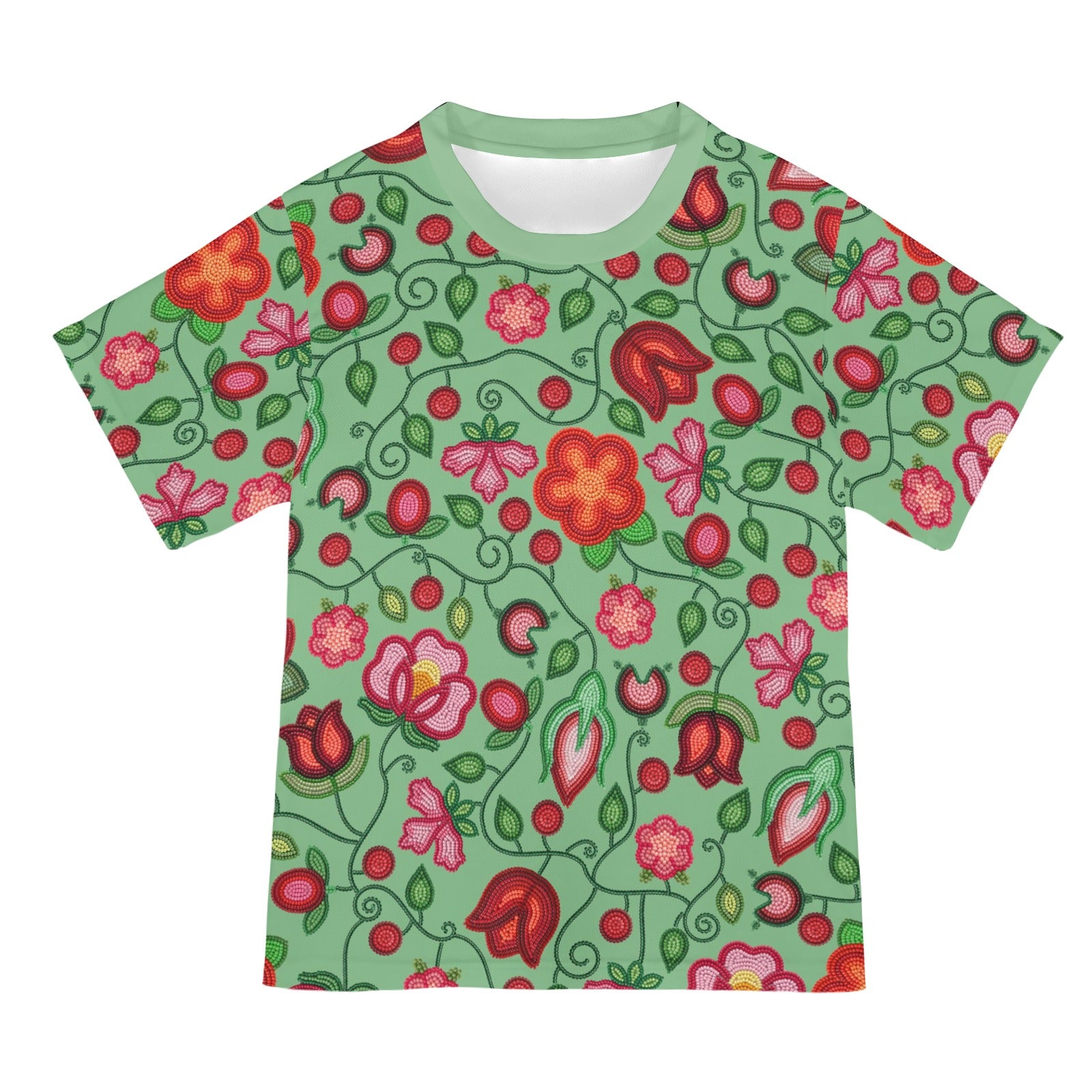 Rose Reverie Green T-shirt for Women