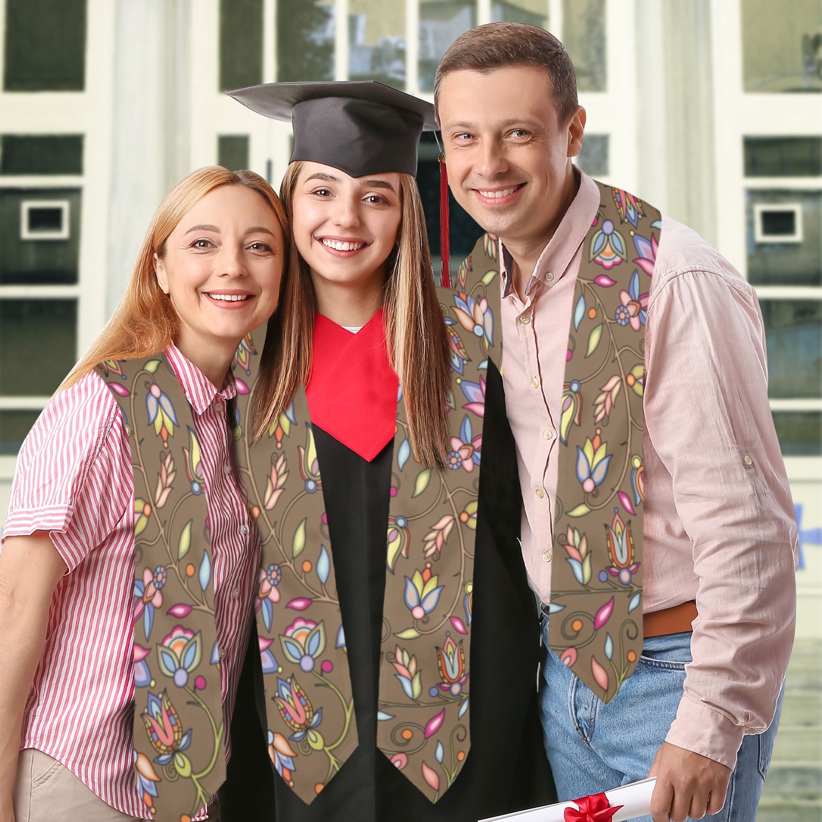 Buffalo Bloom Earth Song Graduation Stole