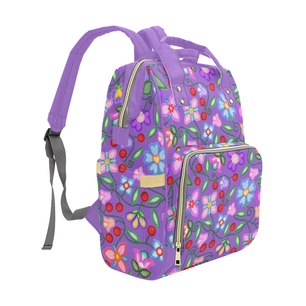 Petal Harmony Lavender Multi-Function Diaper Backpack/Diaper Bag