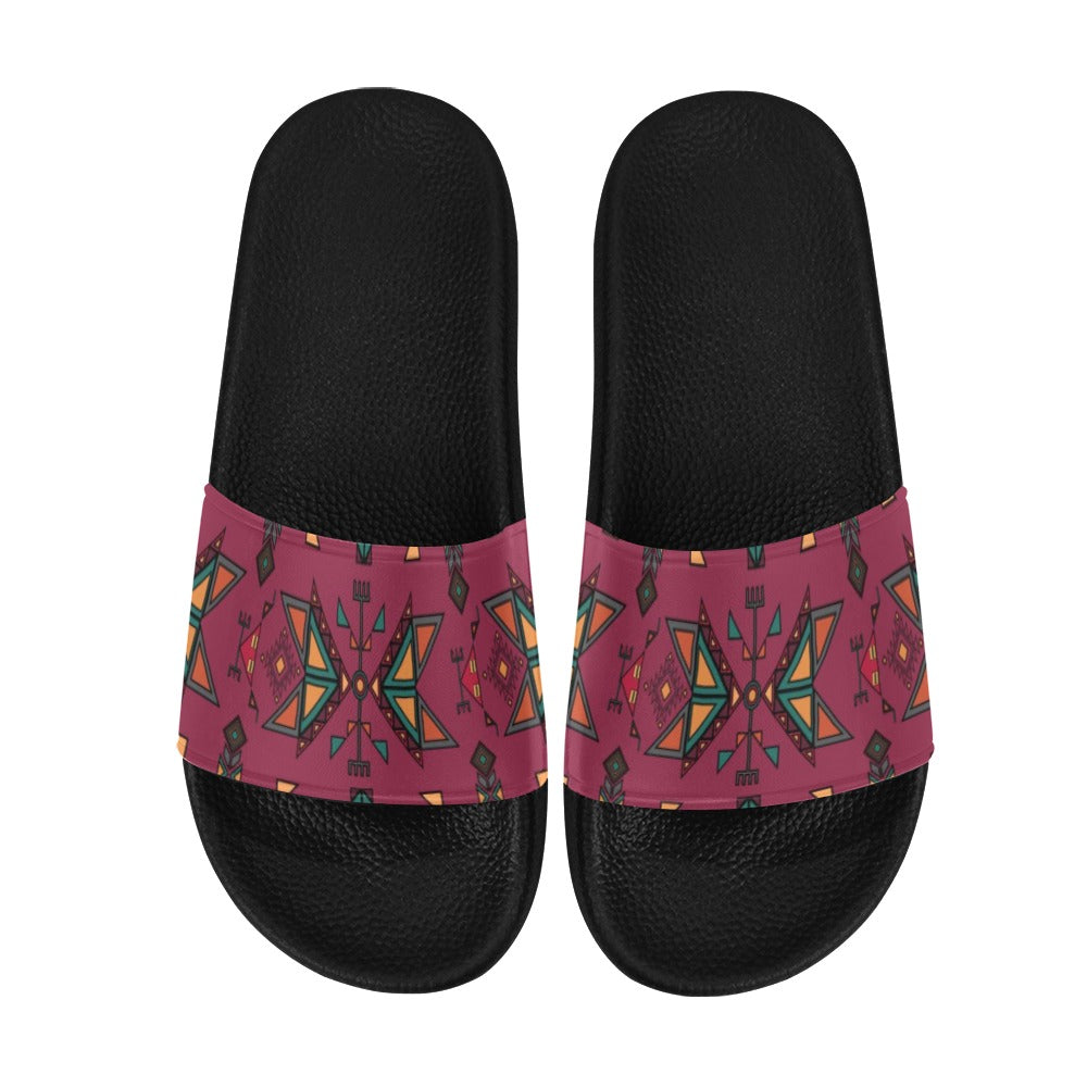Arrow dawn Maroon Women's Slide Sandals